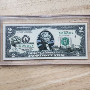 Two Dollar Bill OverPrint 50 State Bills. Idaho 2003
